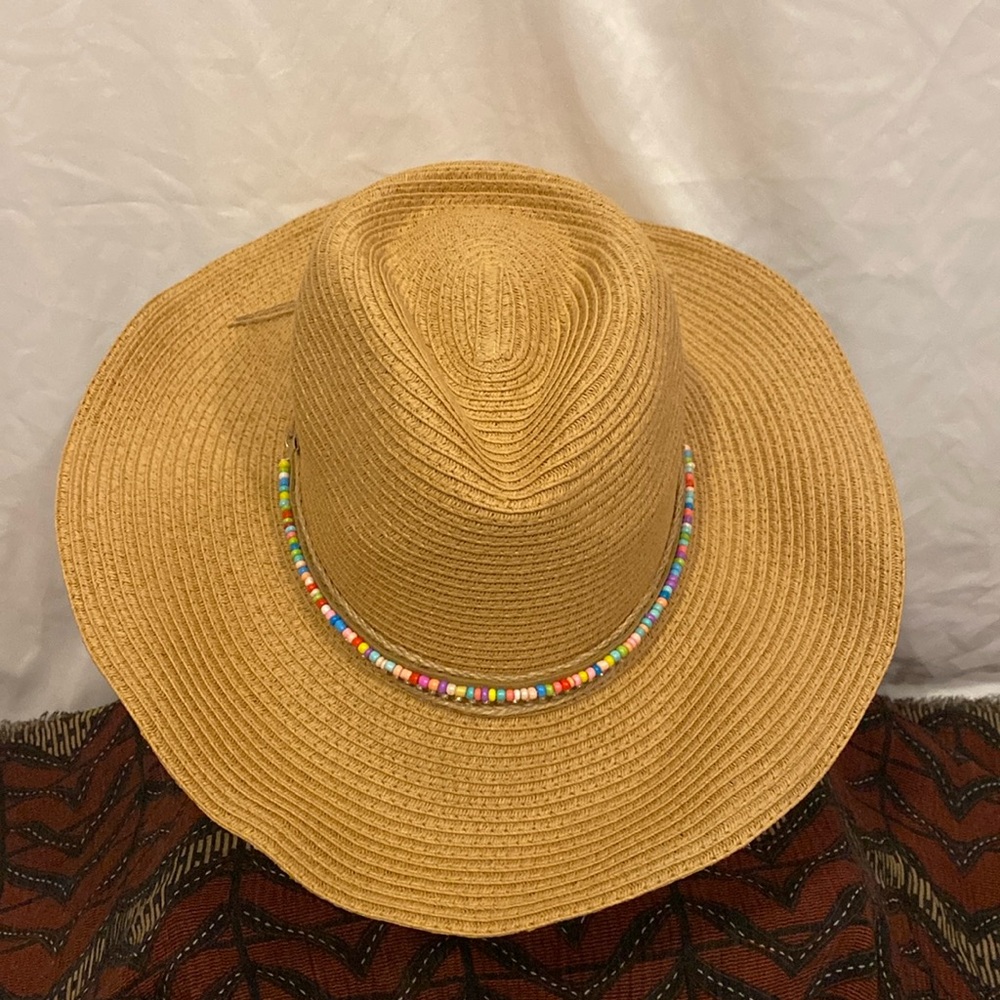 Beaded Band Western Hat